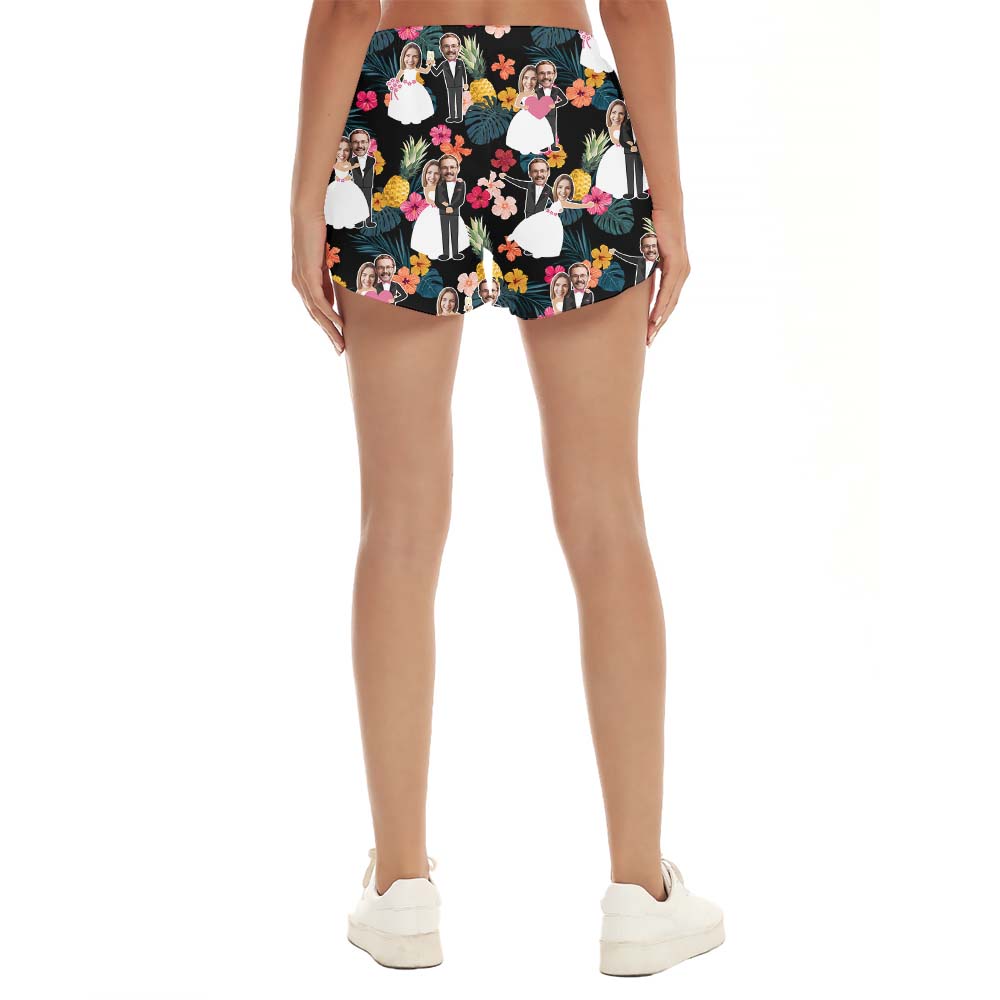 Custom Face Bridal Party Women's Shorts