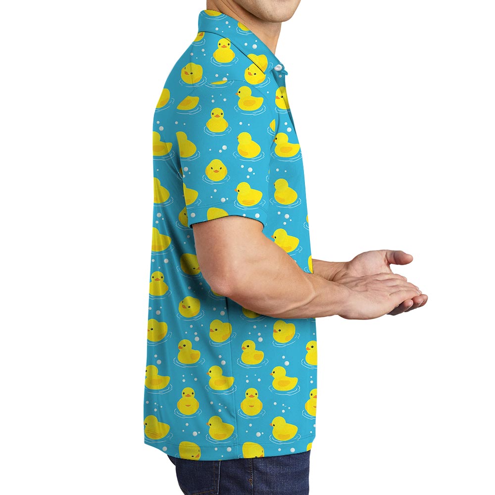 Duck Lover Hawaiian Polo Men For Vacation