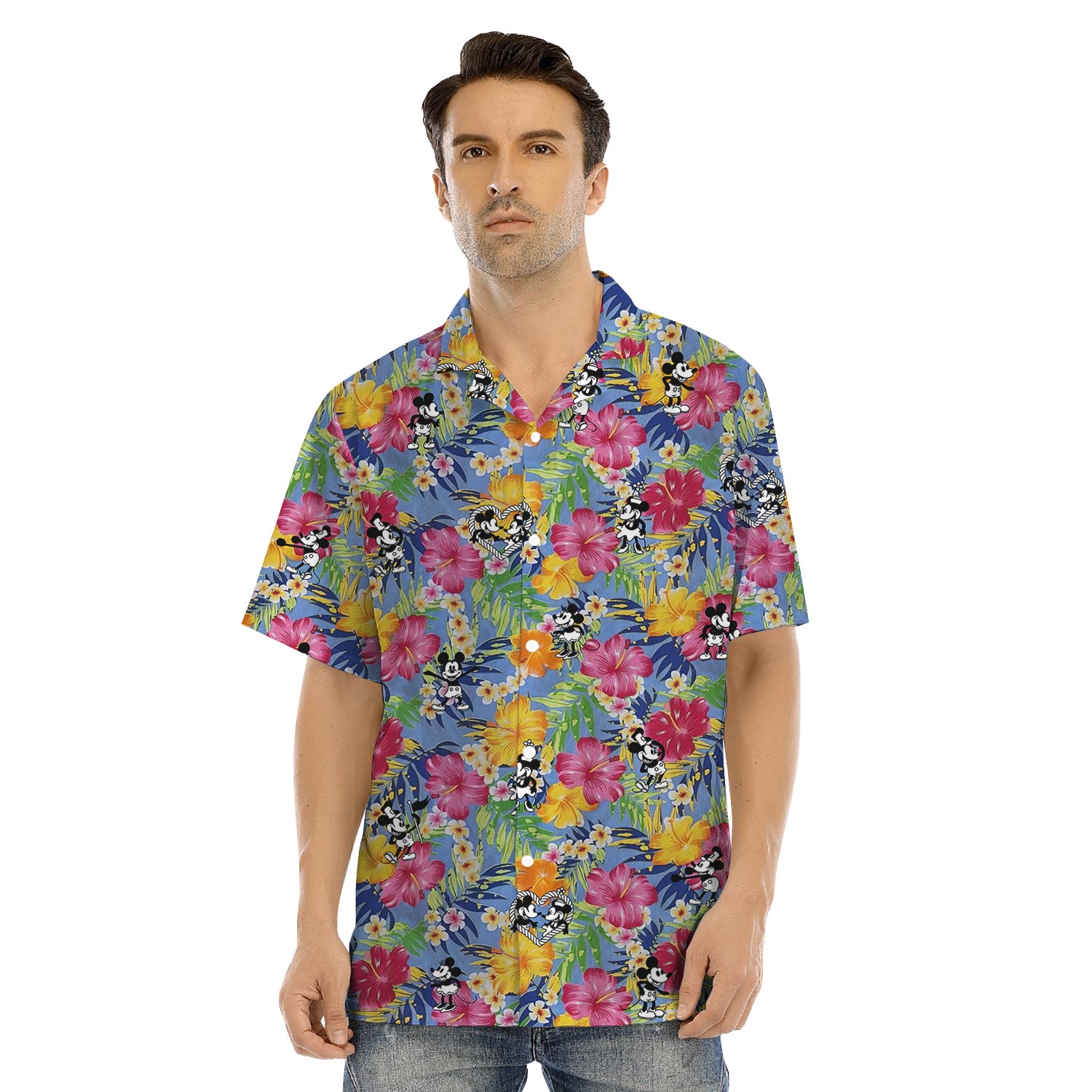 Steamboat Willie Mickey Mouse Matching Tropical Outfits Family
