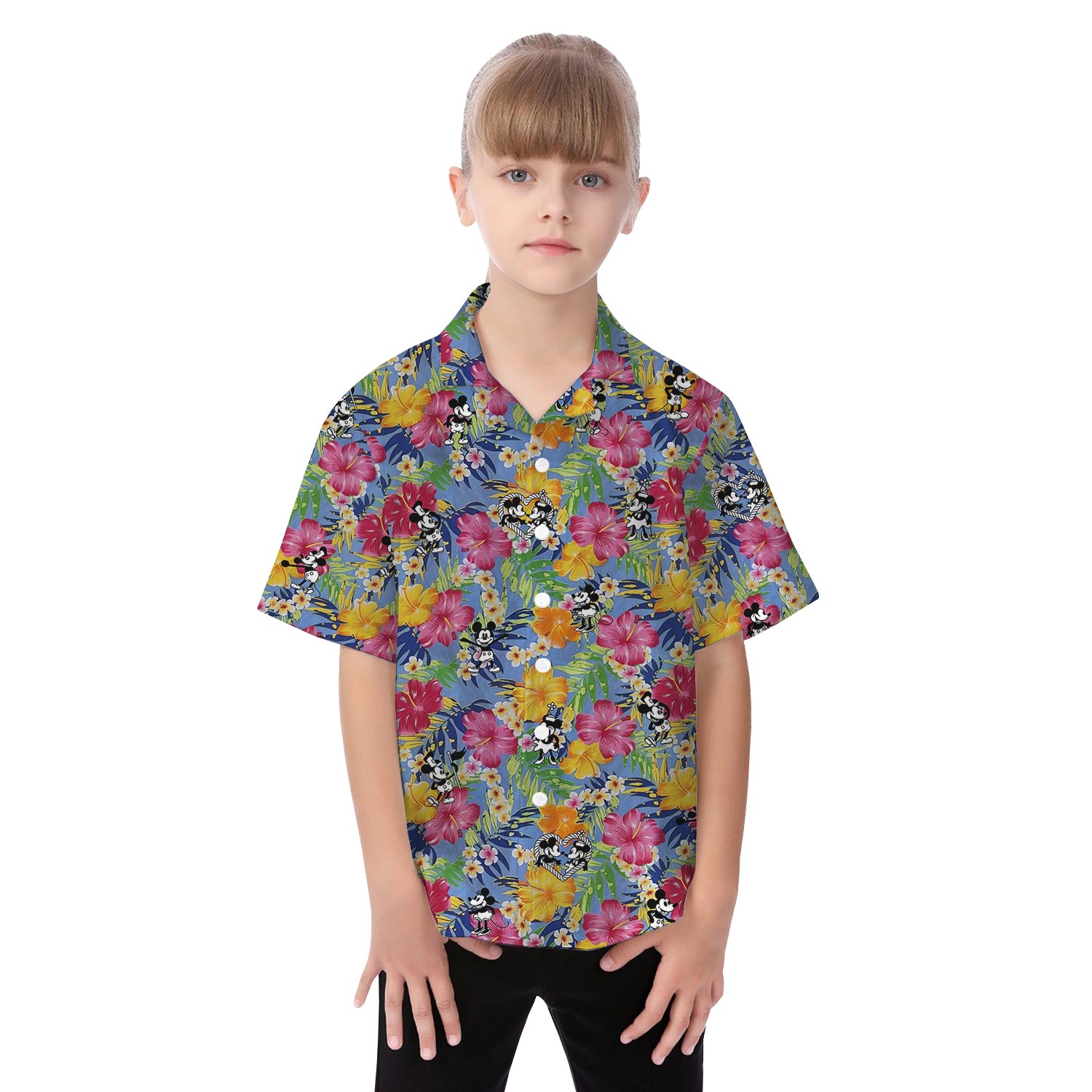 Steamboat Willie Mickey Mouse Matching Tropical Outfits Family