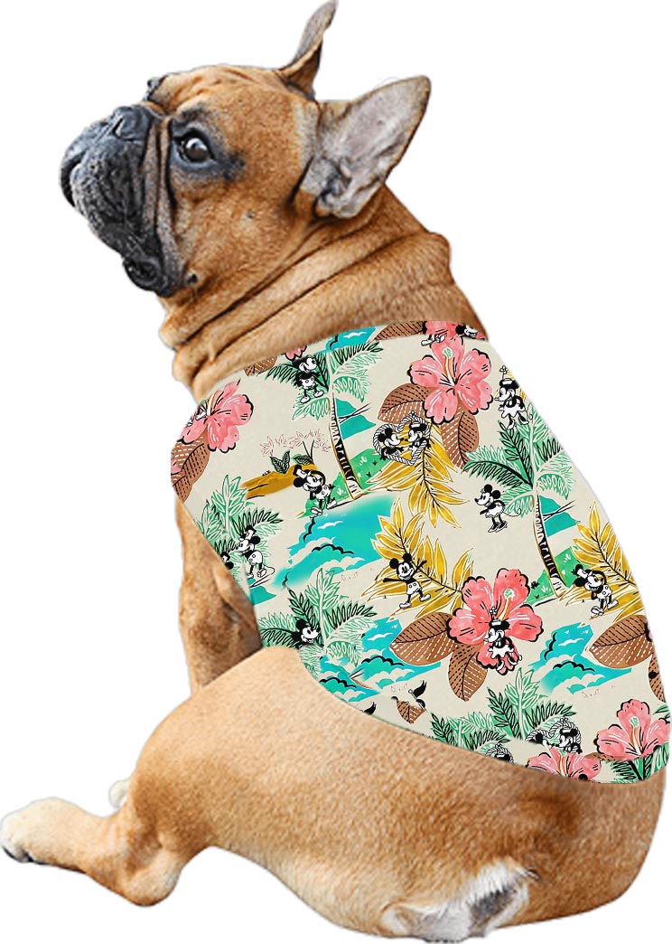 Floral Mickey Minnie Hawaiian Shirt Matching For Family Steamboat Willie