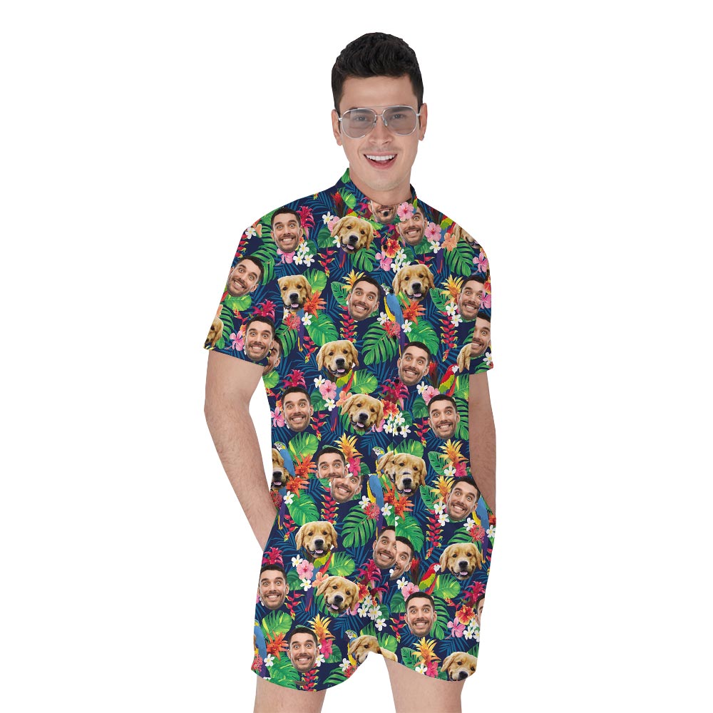 Matching Custom Hawaiian Romper Men - variant image 1