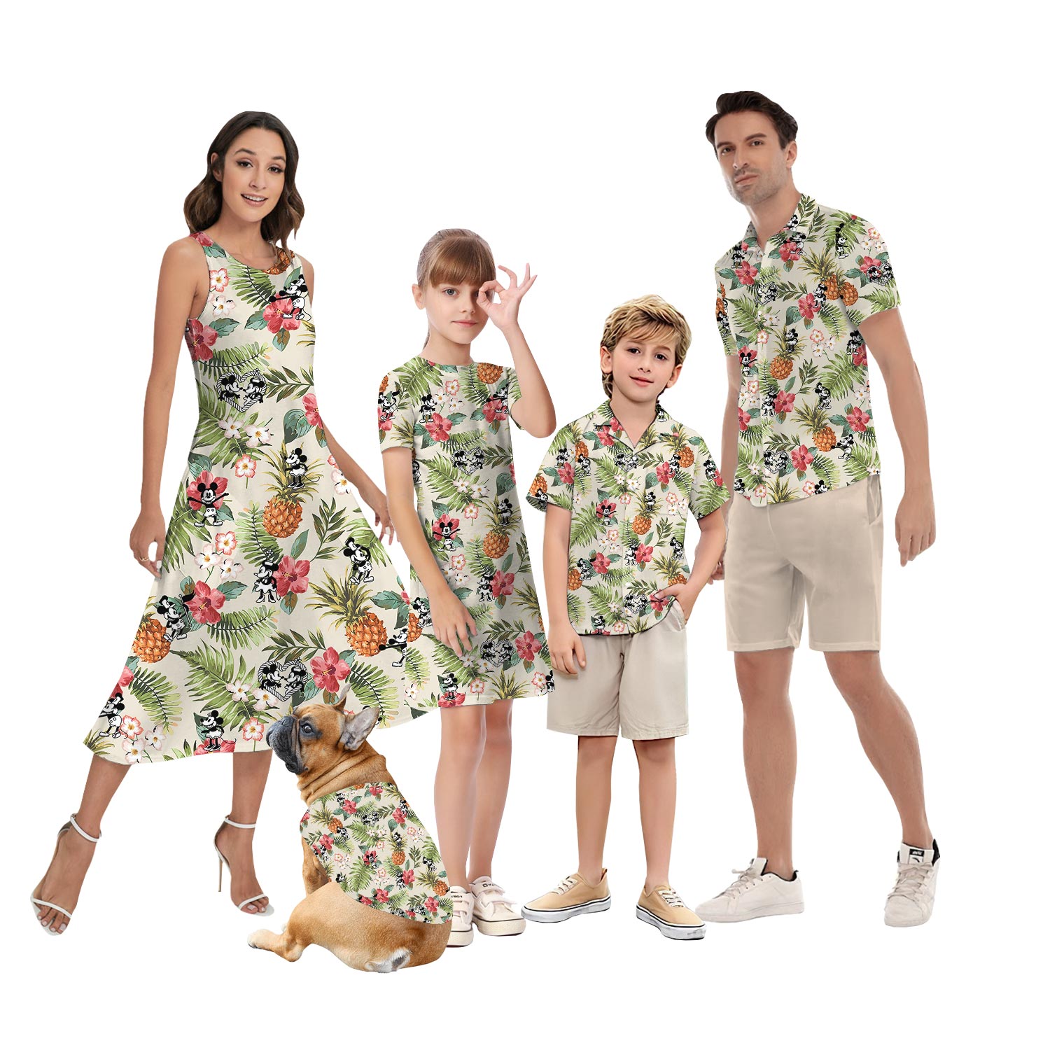 Steamboat Willie Mickey Matching Hawaiian Shirt For Family - variant image 1