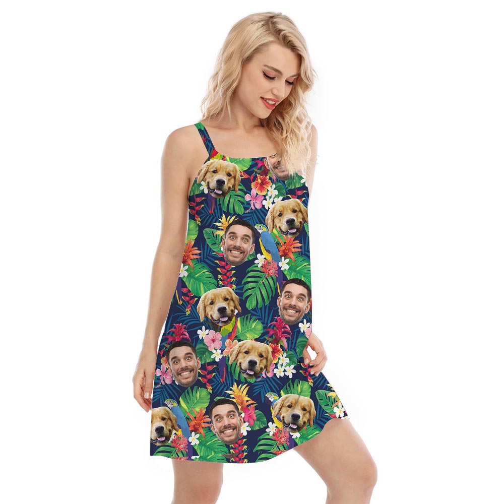 Custom Hawaiian Cami Dress For Woman