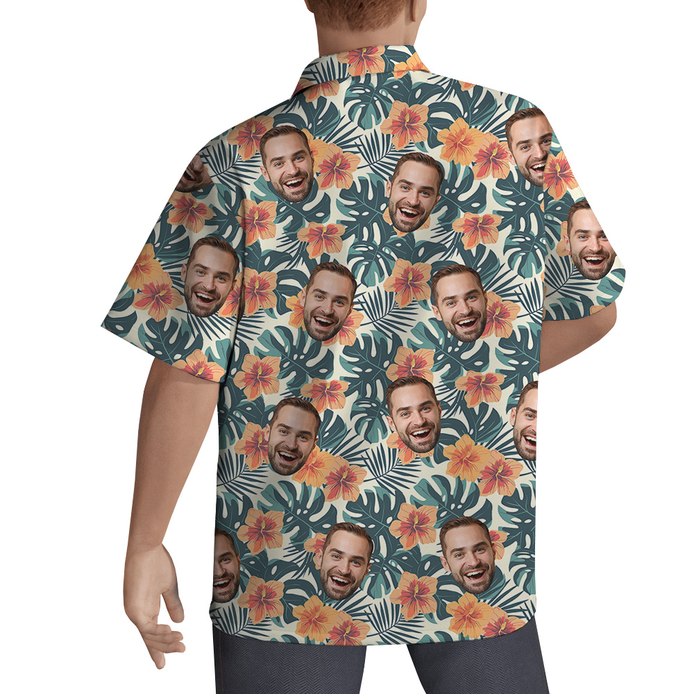 Island Fun Birthday Custom Face Hawaiian Shirt