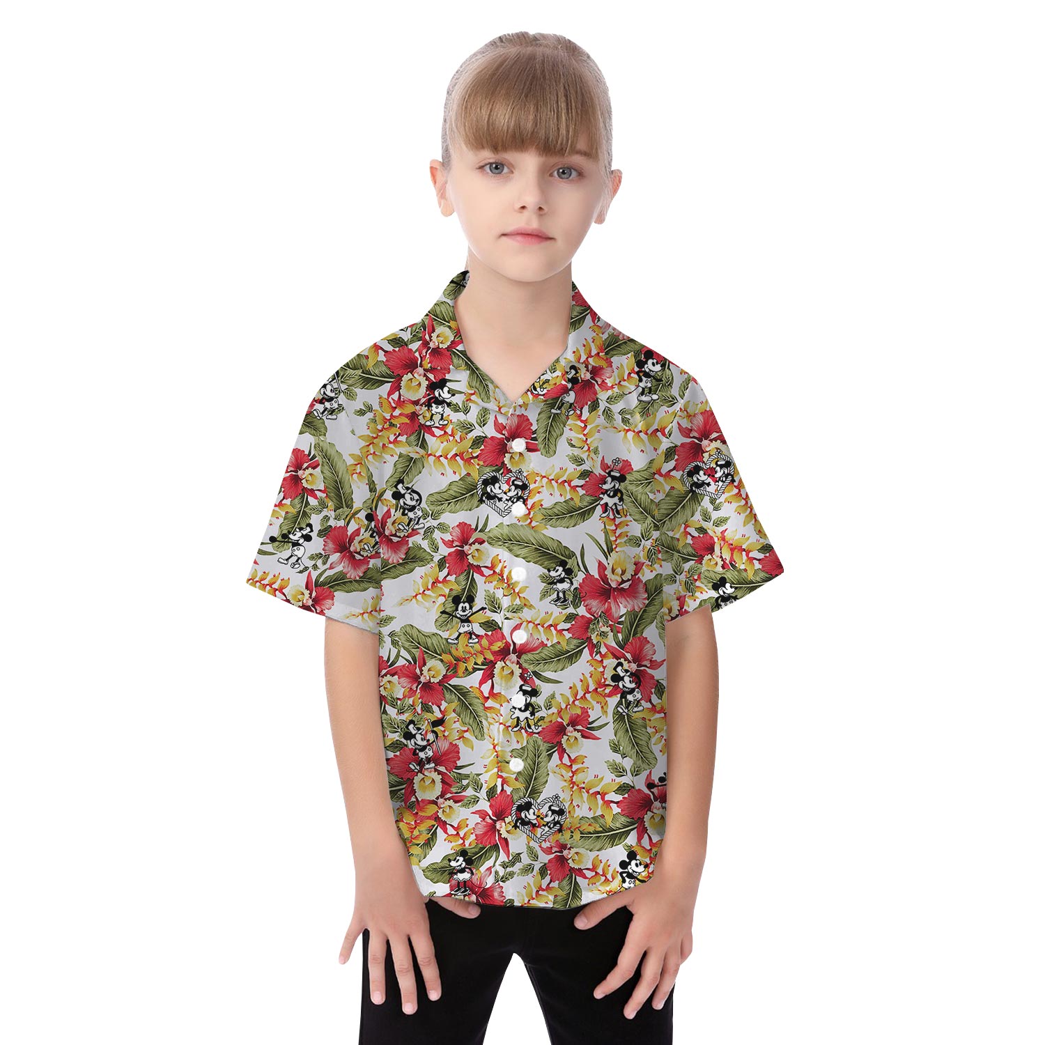 Matching Mickey Minnie Steamboat Willie Hawaiian Outfit For Vacation