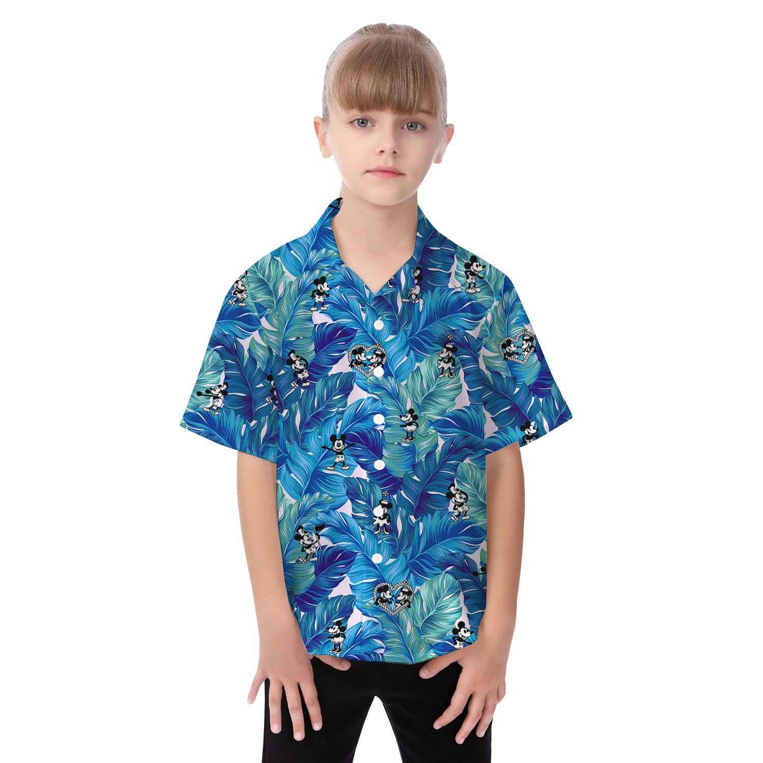 Mickey Mouse Steamboat Willie Matching Hawaiian Shirts For Couples