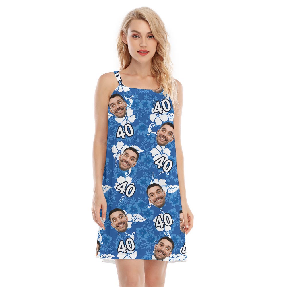 Personalized Women's Hawaiian Dress With Custom Photo Birthday - variant image 1