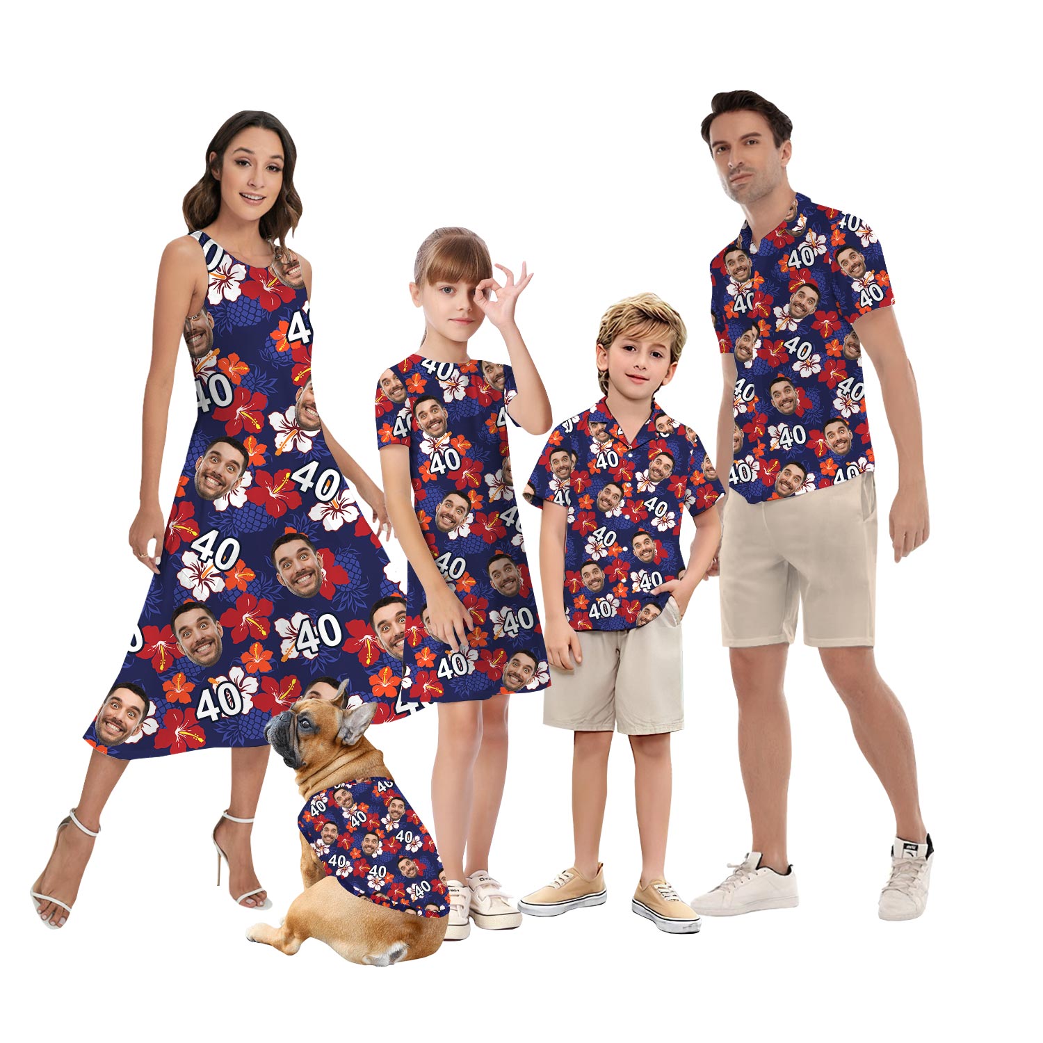 Happy Birthday Custom Matching Couples Hawaiian Clothing - variant image 1