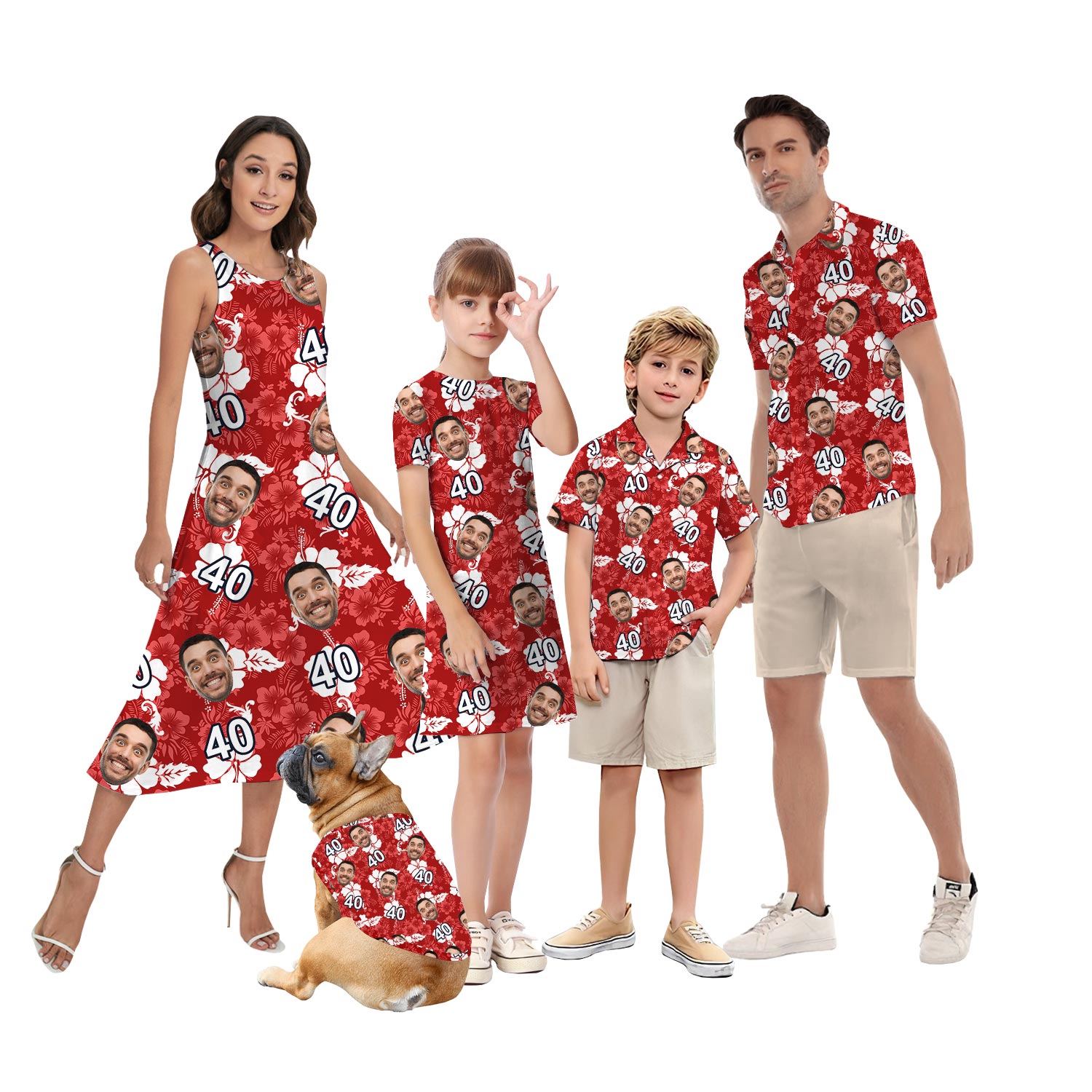 Matching Custom Birthday Family Hawaiian Outfits - variant image 1