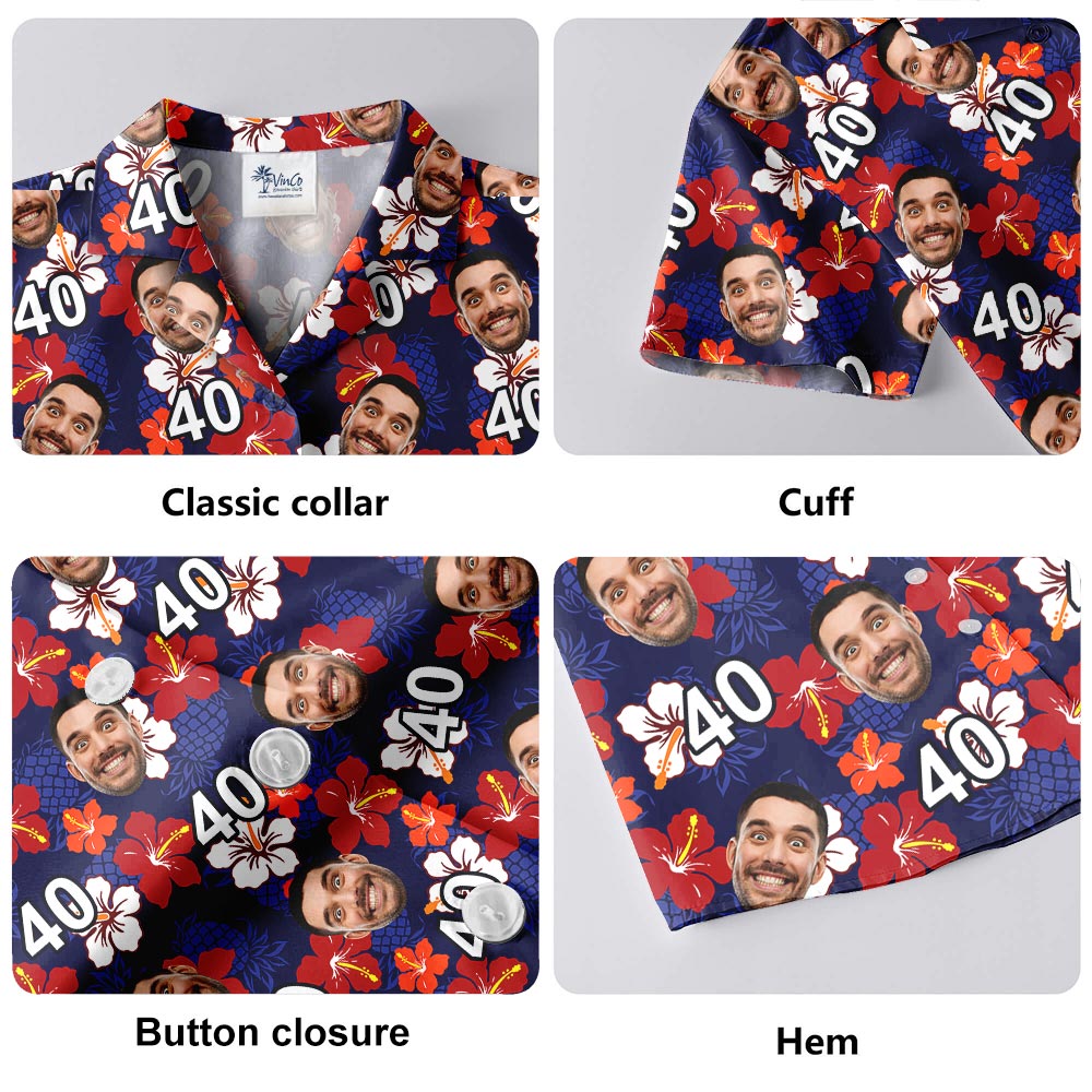 Personalized Birthday Hawaiian Shirt With Floral Aloha
