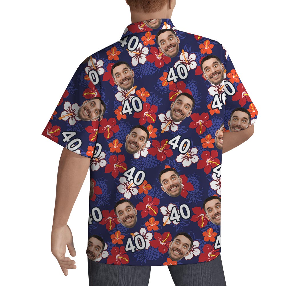 Personalized Birthday Hawaiian Shirt With Floral Aloha