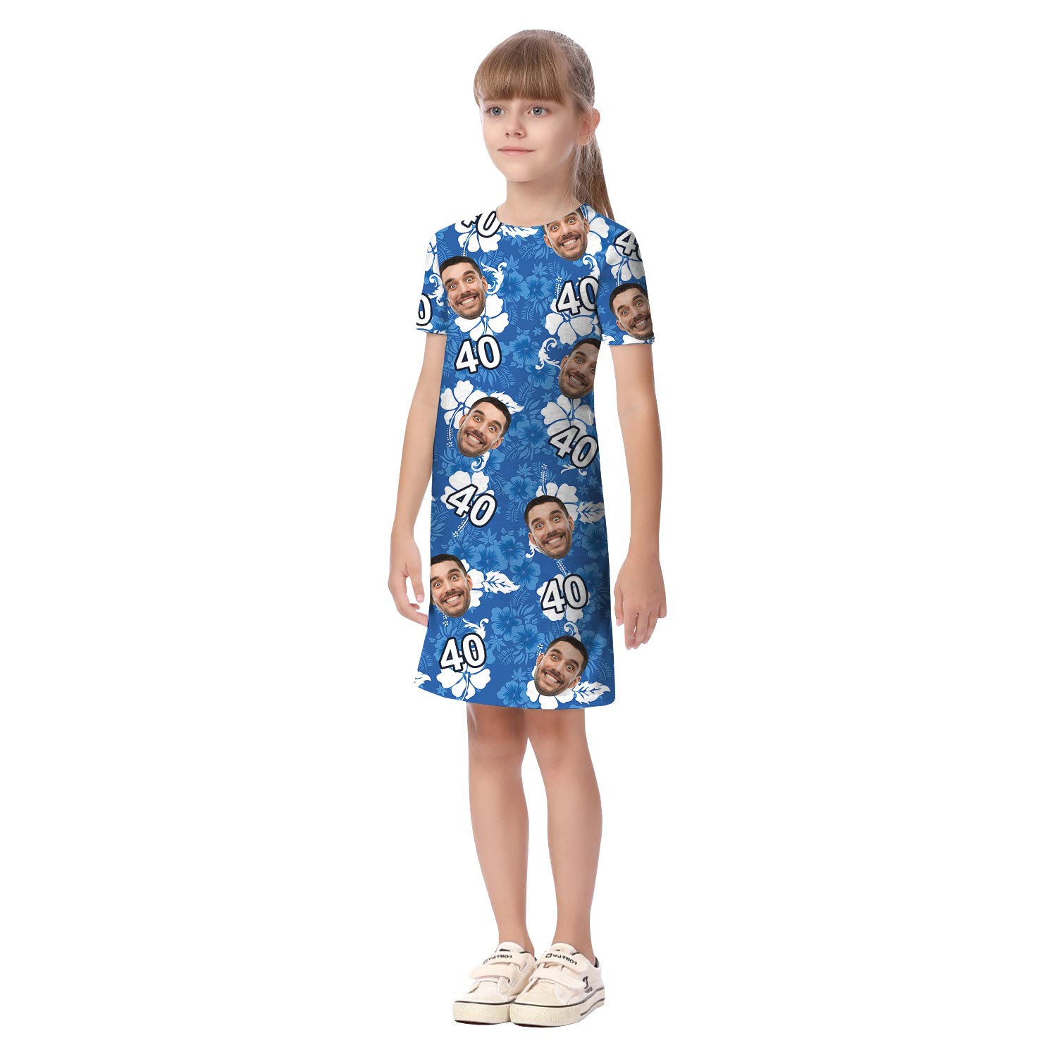 Matching Birthday Family Hawaiian Outfits With Custom Photo