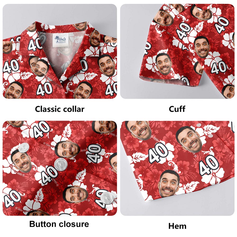 Unique Happy Birthday Personalized Men Hawaiian Shirt With Age