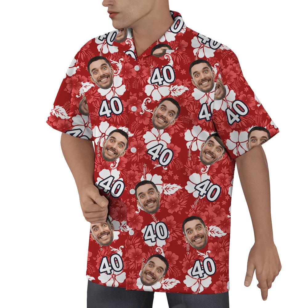 Unique Happy Birthday Personalized Men Hawaiian Shirt With Age
