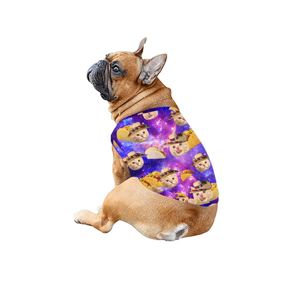 Custom Cat Face Taco Galaxy Matching Family Hawaiian Outfits
