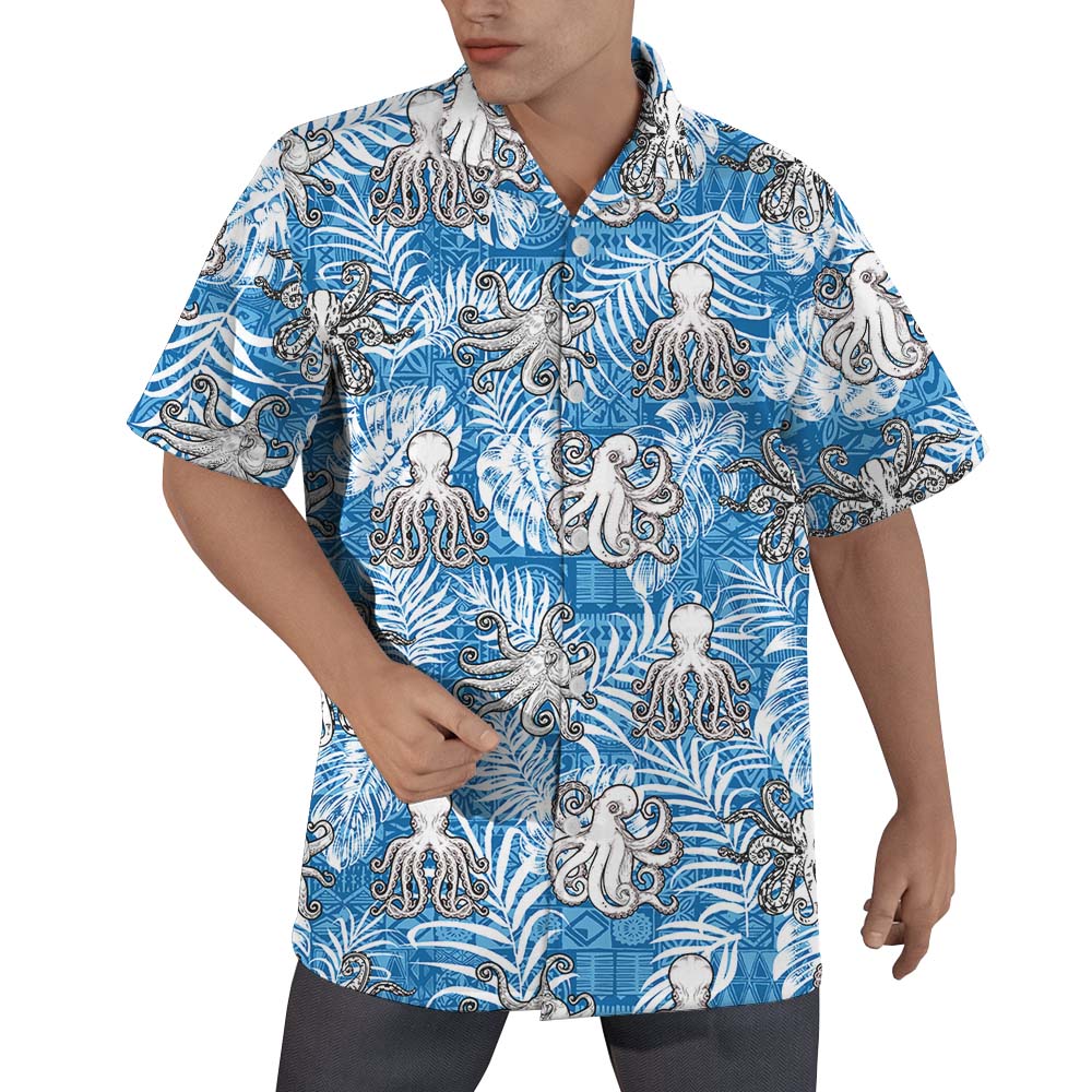 Octopus Vintage Men's Hawaiian Shirt For Men - variant image 1