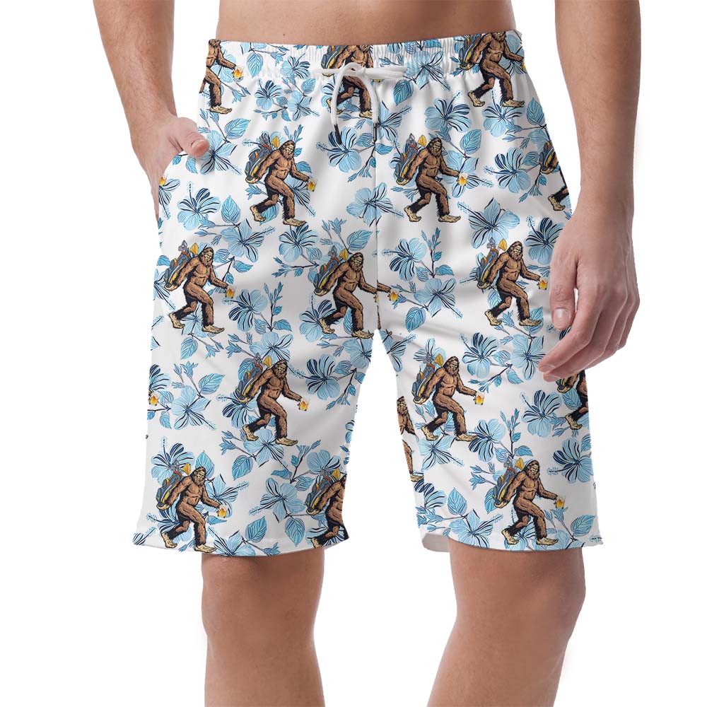 Golf Bigfoot And Beer Men's Hawaiian Shorts - variant image 1