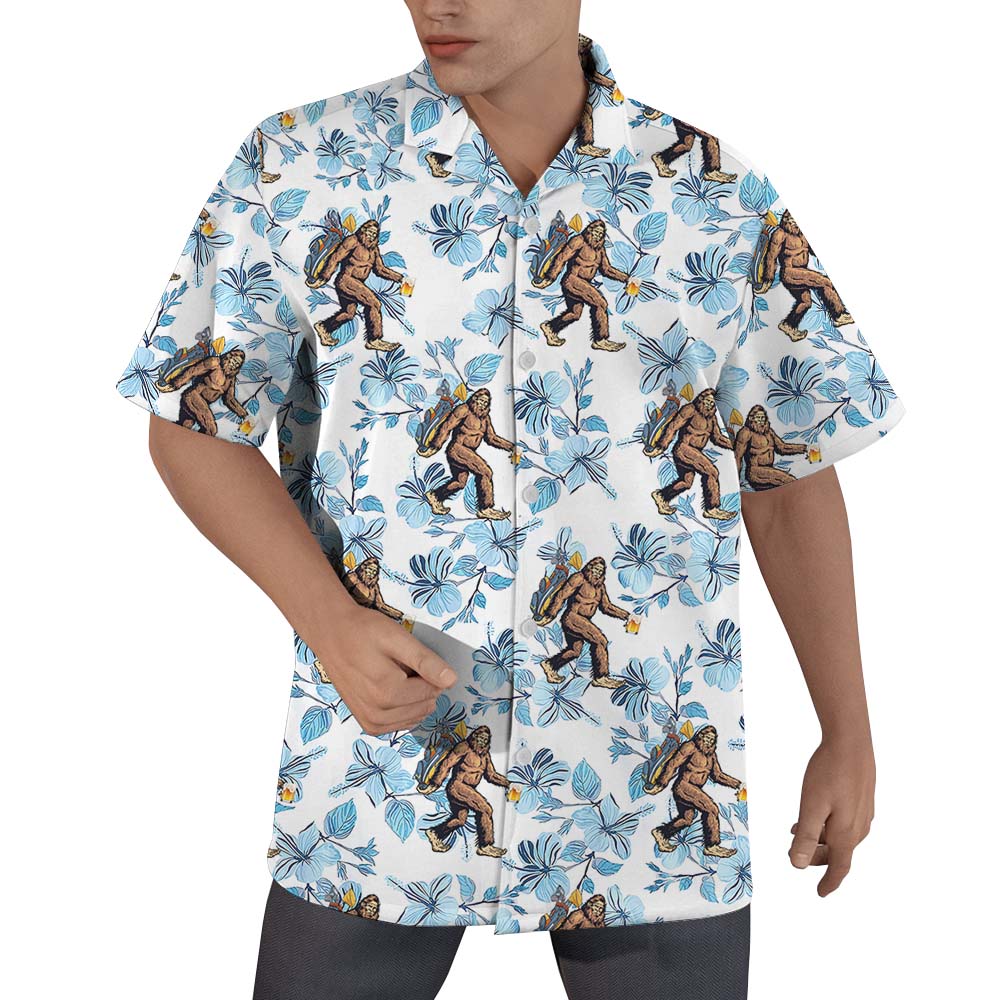 Bigfoot Golf Bear Men's Hawaiian Shirts - variant image 1