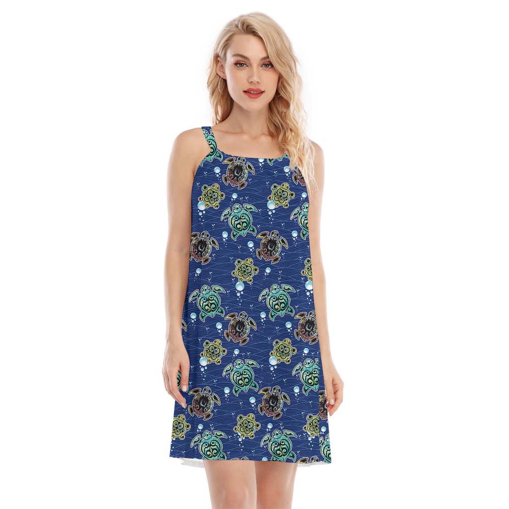 Turtle Bubble Cami Hawaiian Women's Dress - variant image 1