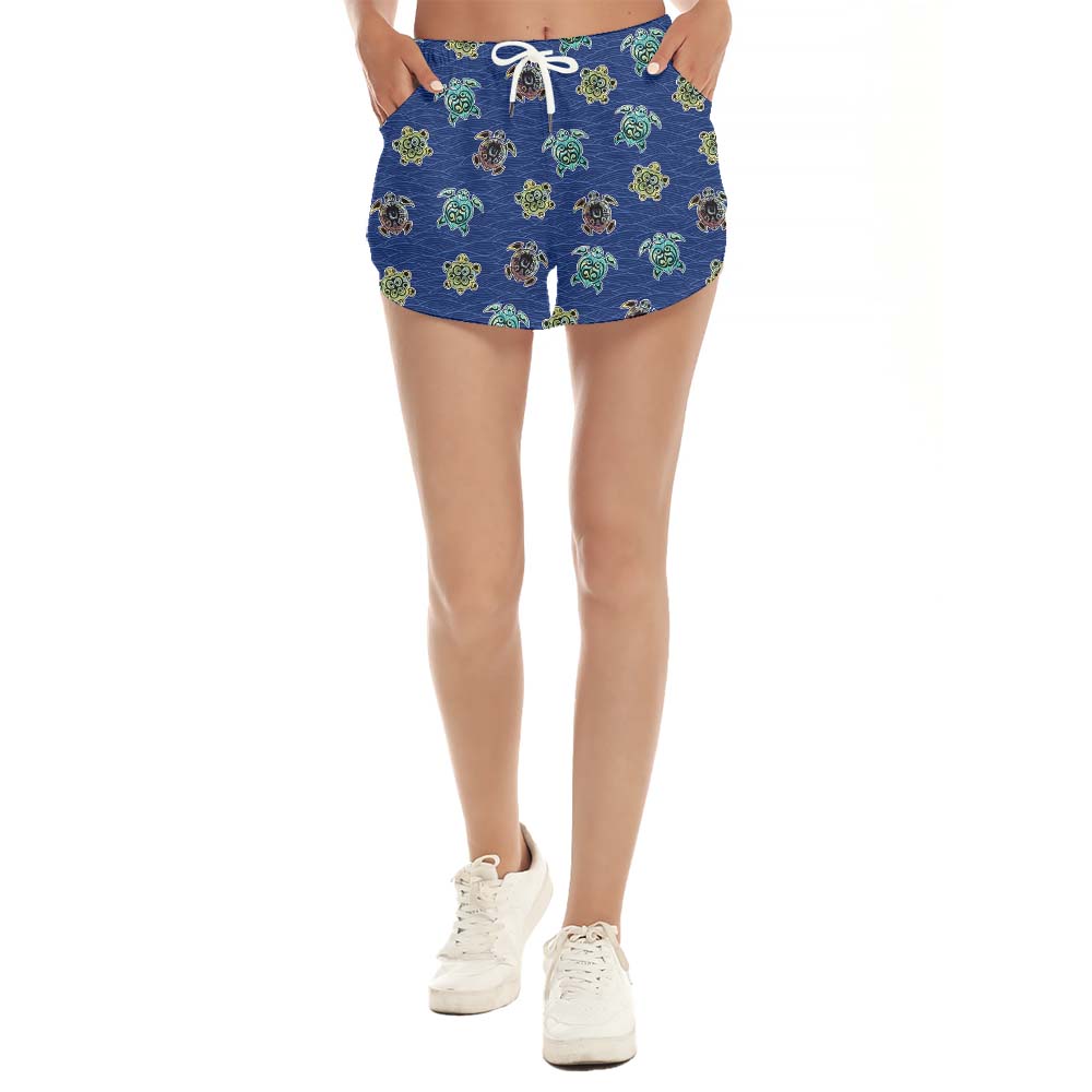Turtle Navy Women's Beach Shorts - variant image 1