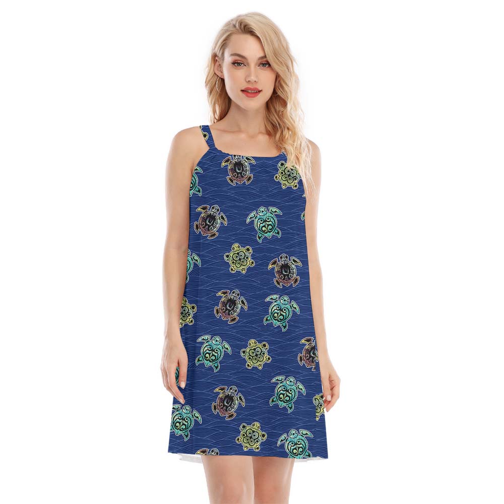 Sea Turtle Navy Women's Cami Dress - variant image 1