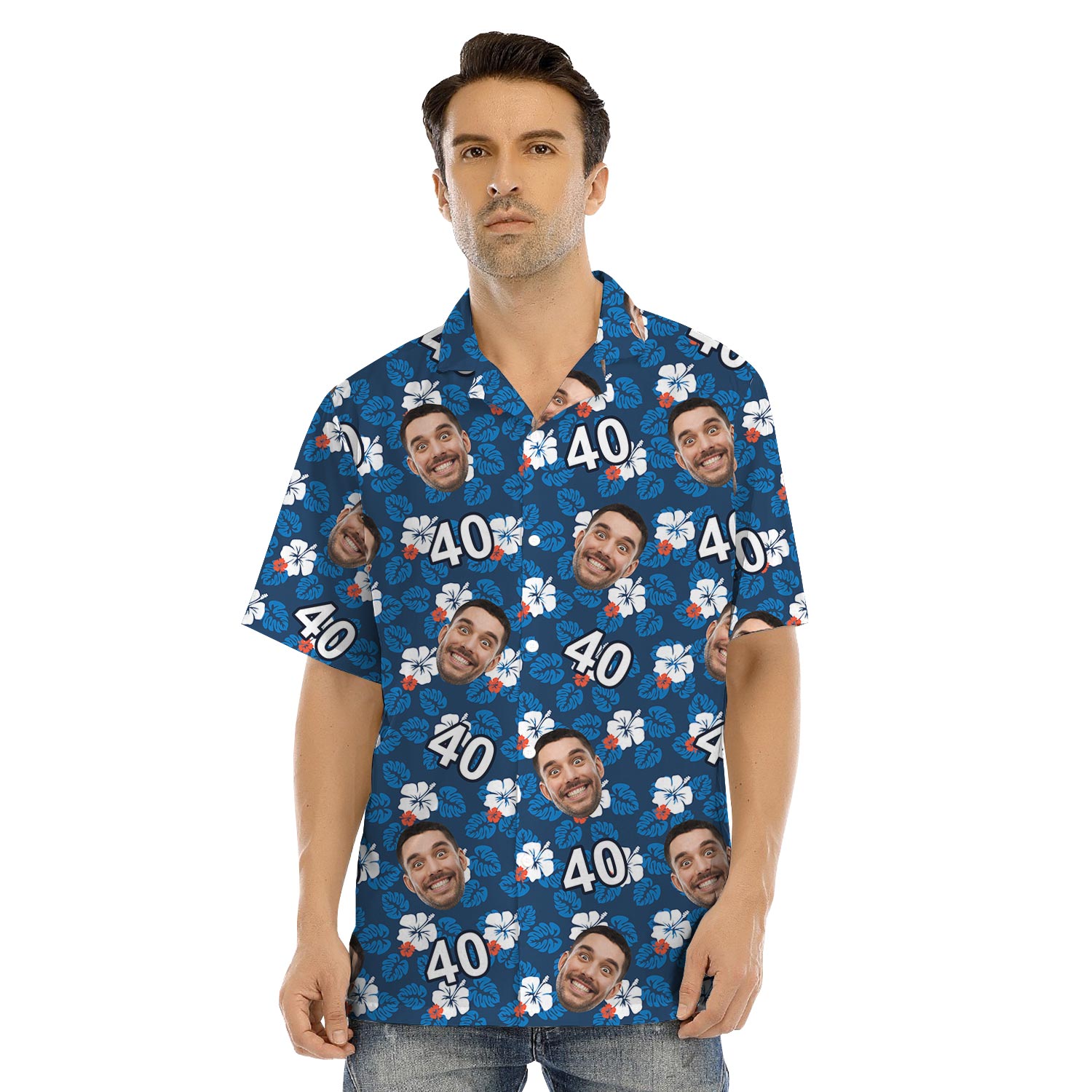 Custom Happy Birthday Matching Family Hawaiian Shirt Outfit