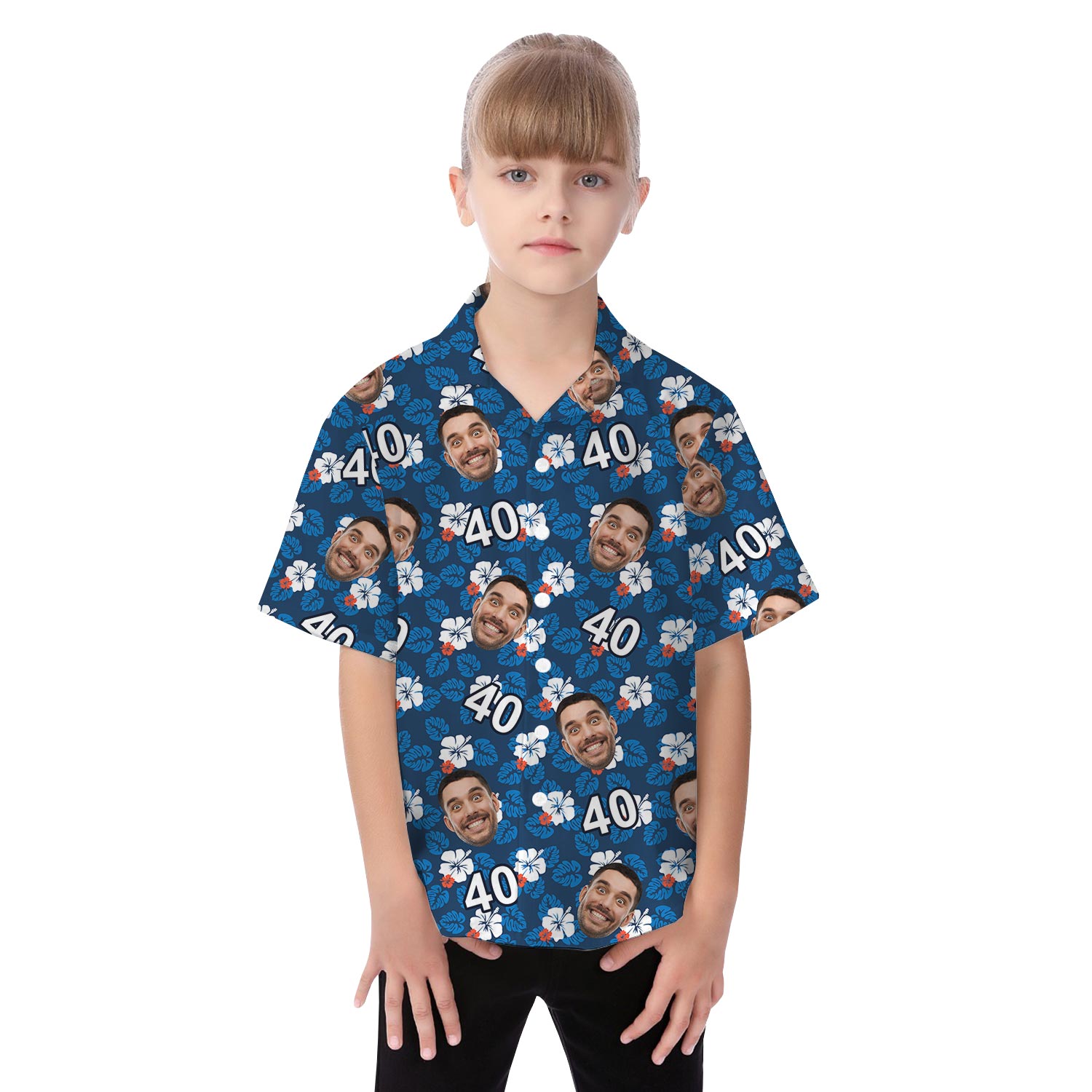 Custom Happy Birthday Matching Family Hawaiian Shirt Outfit
