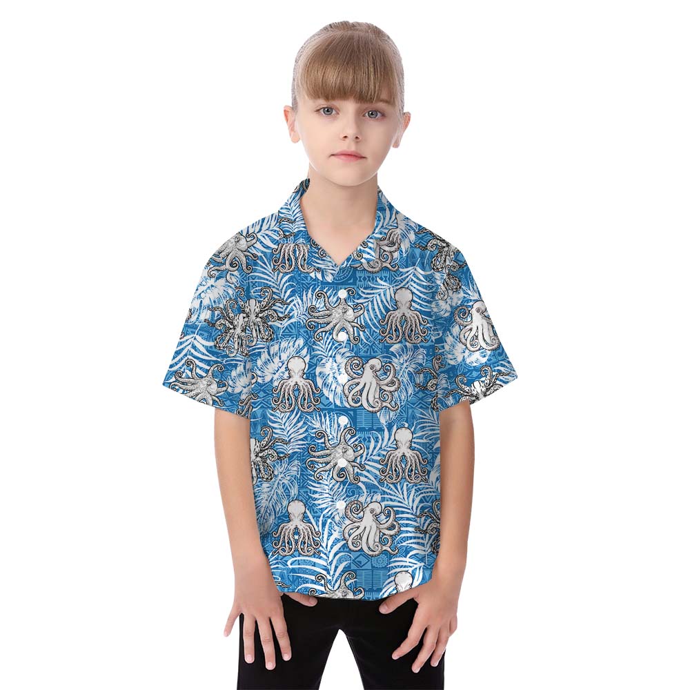 Octopus Matching Hawaiian Shirt For Family And Dog