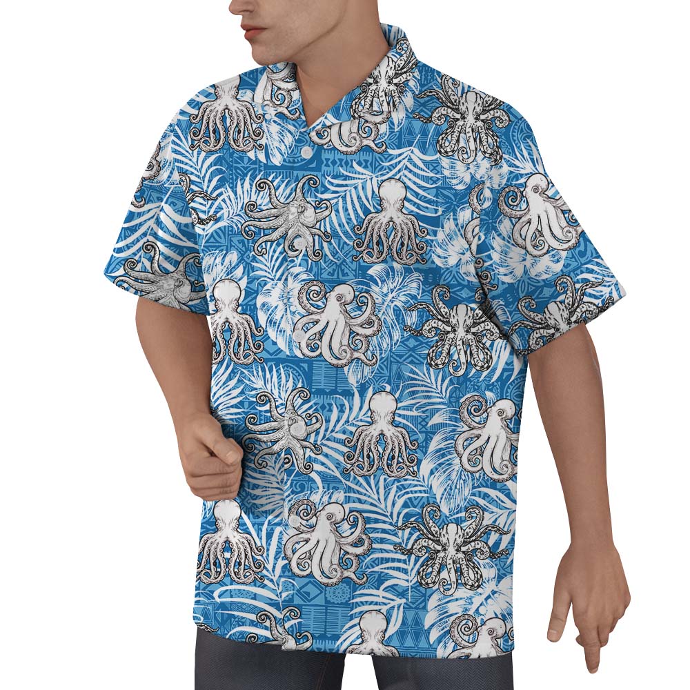 Octopus Vintage Men's Hawaiian Shirt For Men