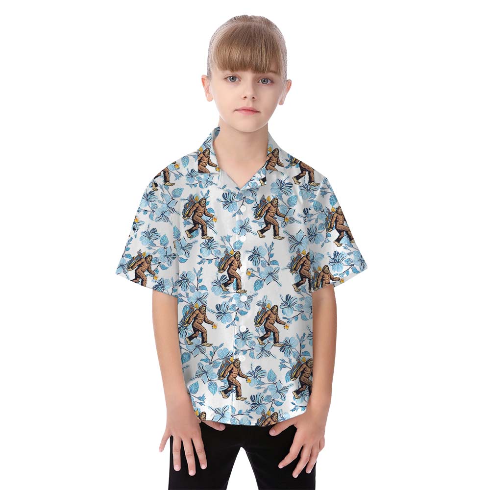 Bigfoot Beer Golfer Matching Family Hawaiian Shirts