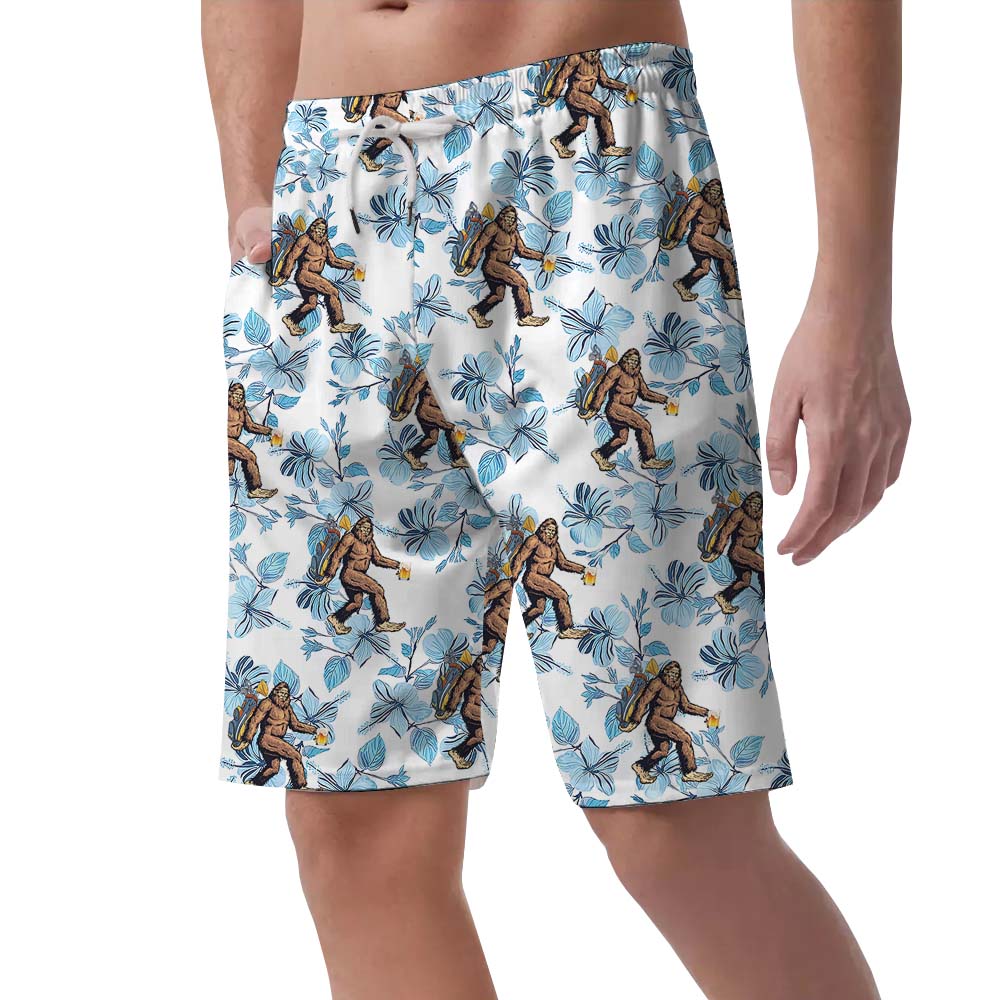 Golf Bigfoot And Beer Men's Hawaiian Shorts