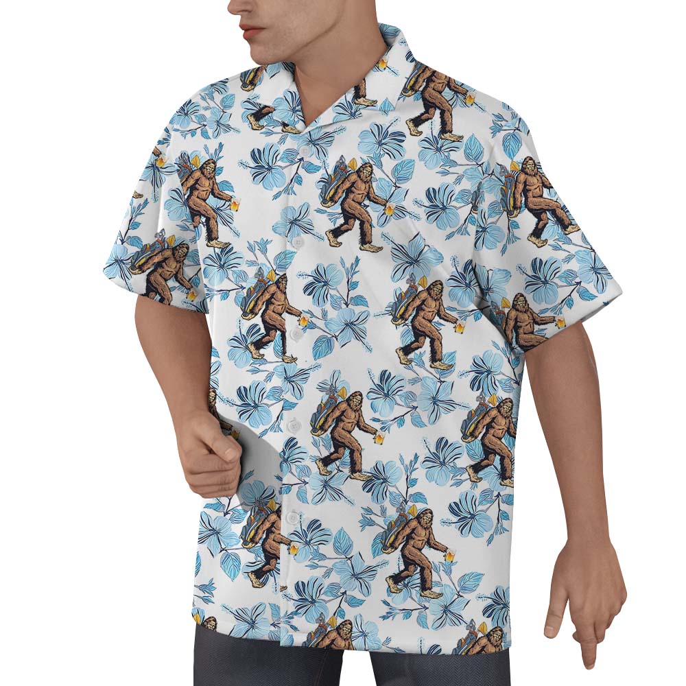 Bigfoot Golf Bear Men's Hawaiian Shirts