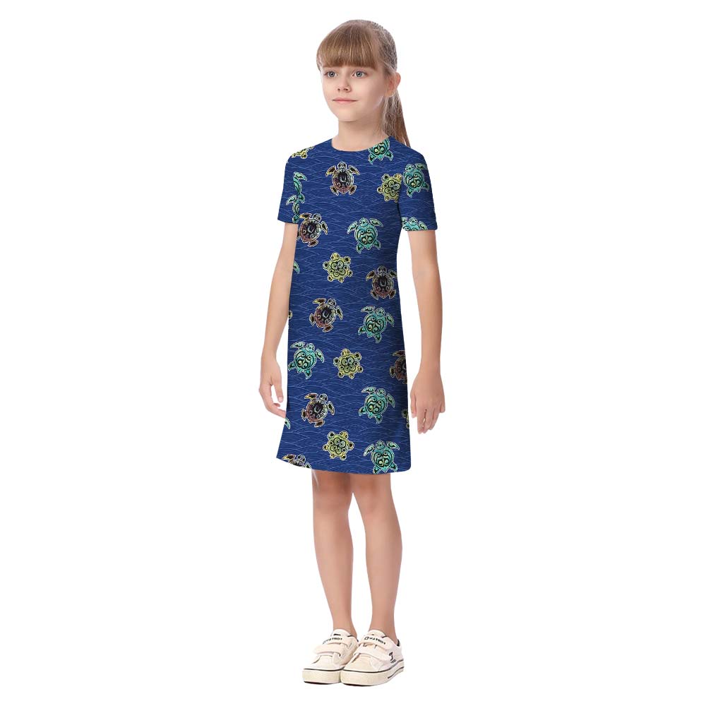 Turtle Sea Matching Family Hawaiian Outfits