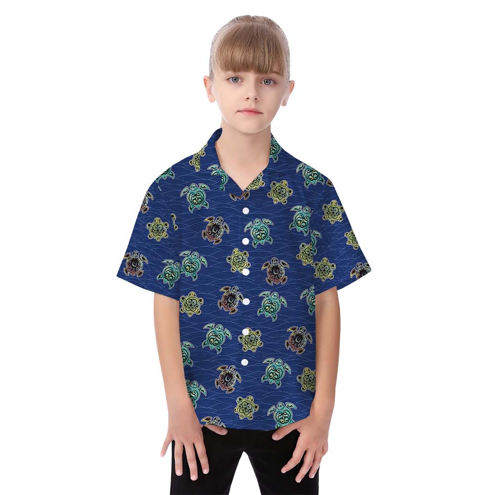 Turtle Sea Matching Family Hawaiian Outfits