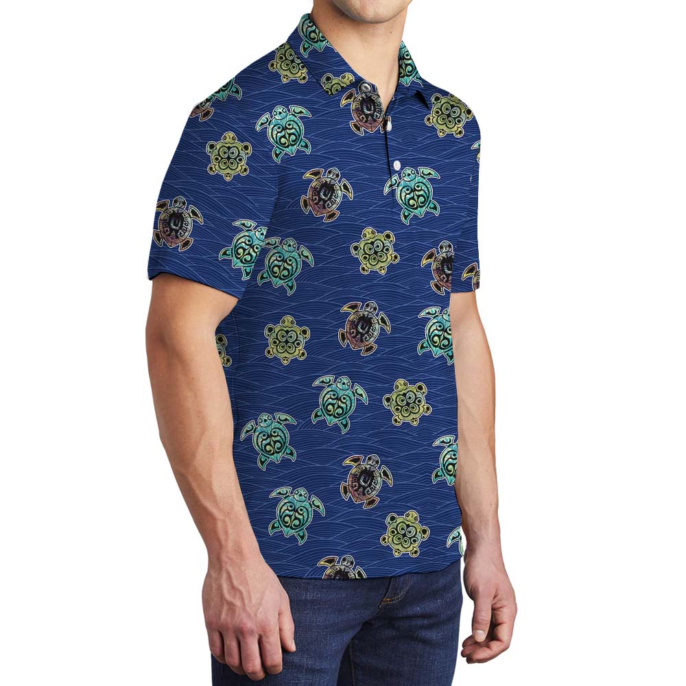 Turtle Ocean Men's Polo Shirt