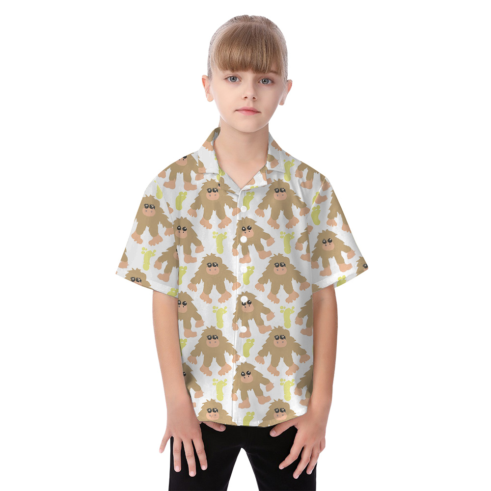 Cute Bigfoot Matching Hawaiian Outfits For Family
