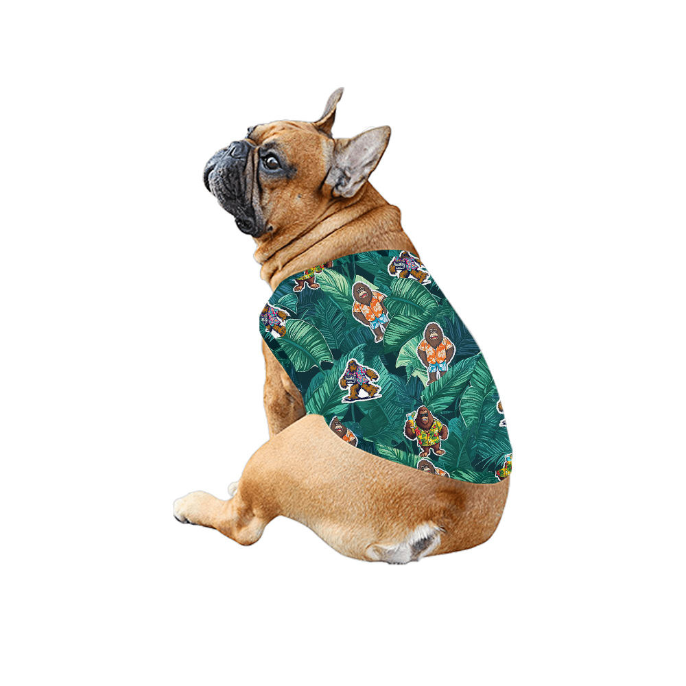 Funny Tropical Bigfoot Vacation Matching Family Hawaiian Outfits