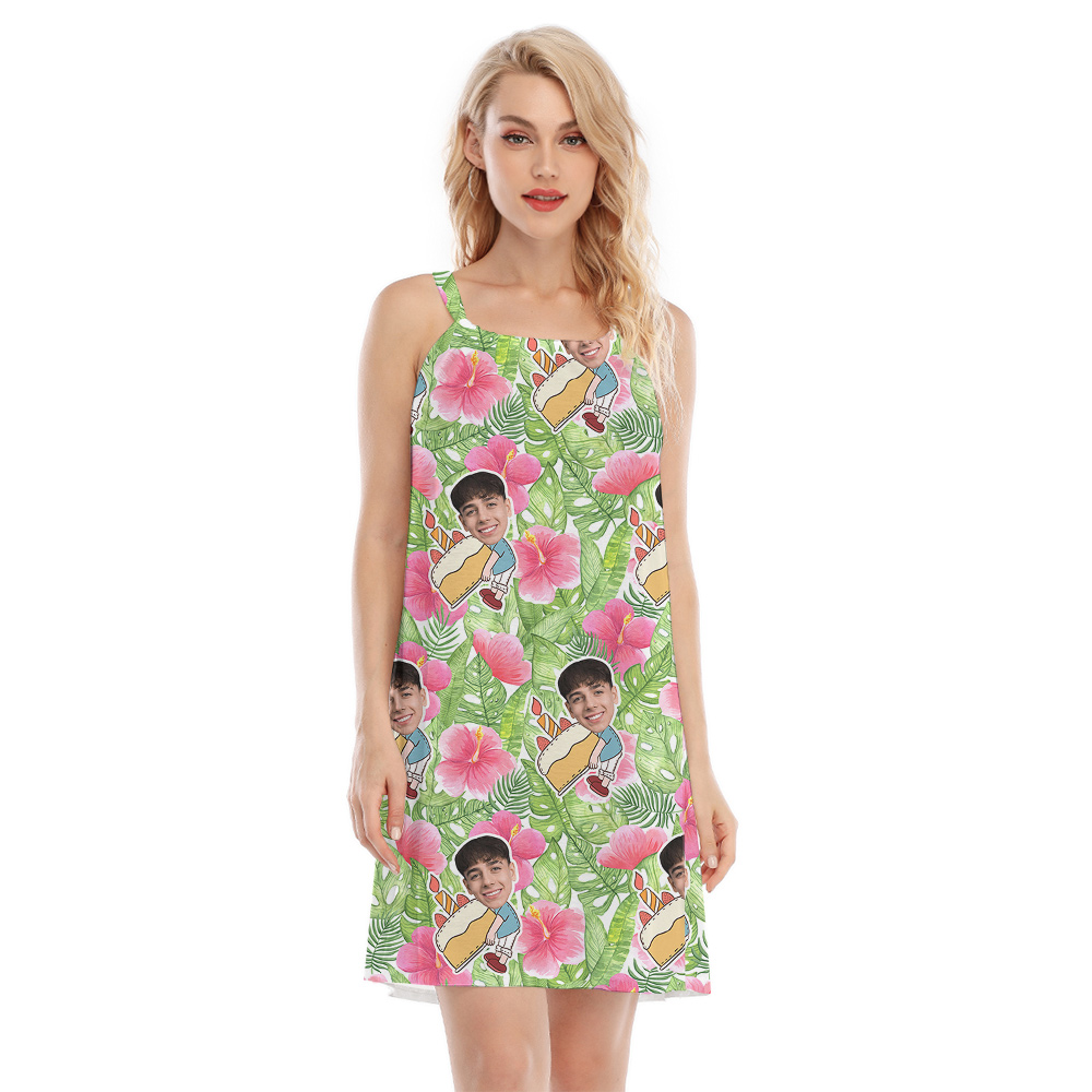 Tropical Green Birthday Aloha Cami Dress - variant image 1