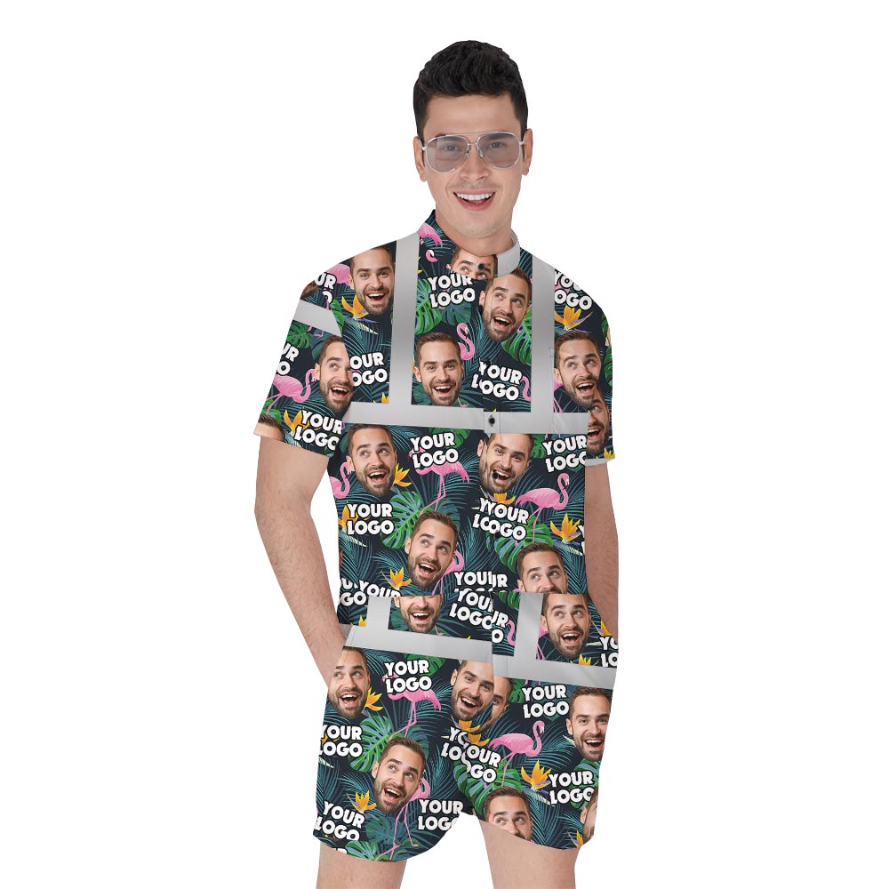 Personalized Tropical Hawaiian  Romper Men - variant image 1