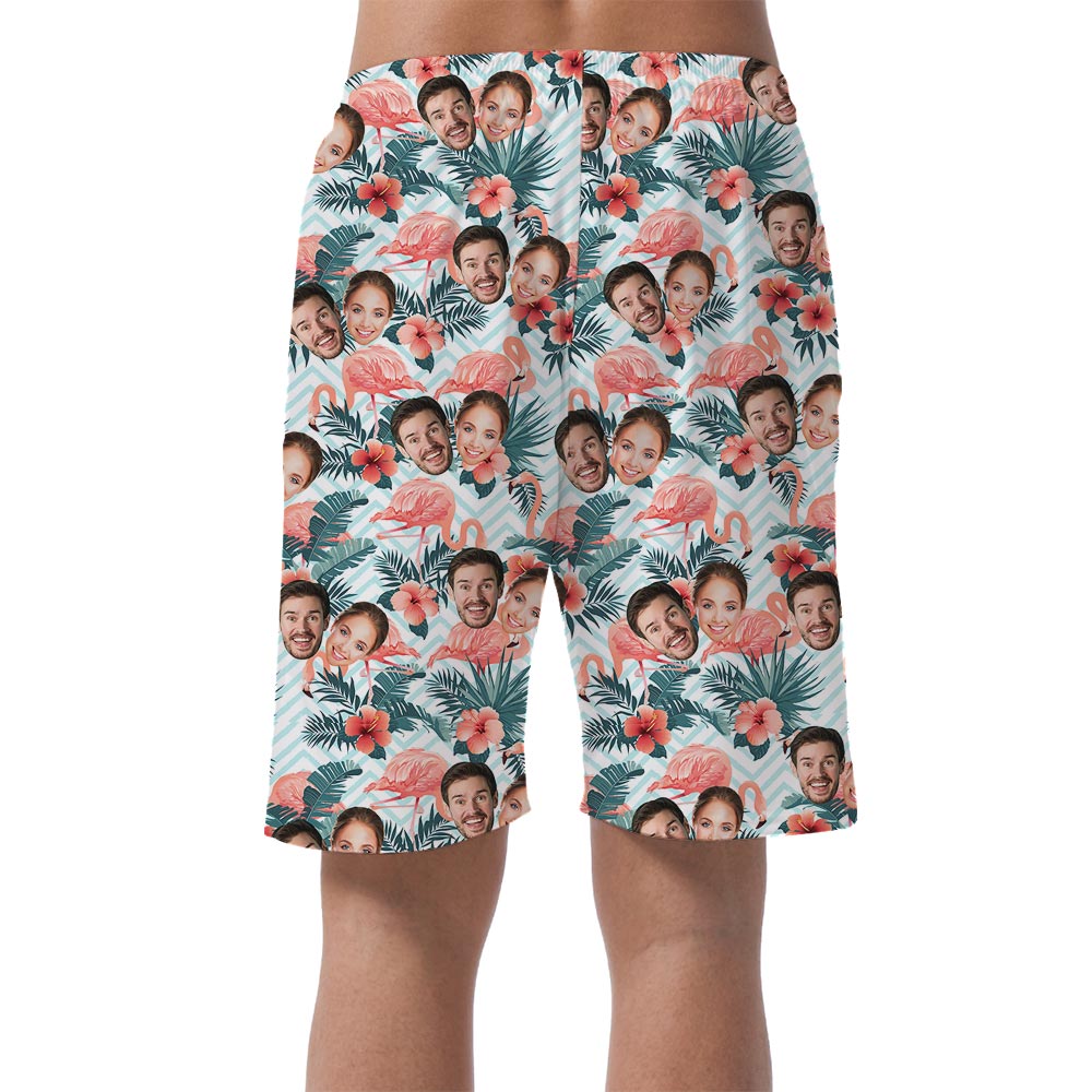 Hawaiian Custom Face Shorts Men For Couple