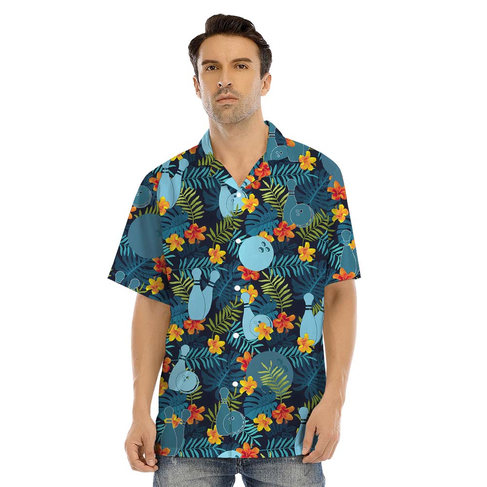Floral Green Matching Bowling Family Outfits