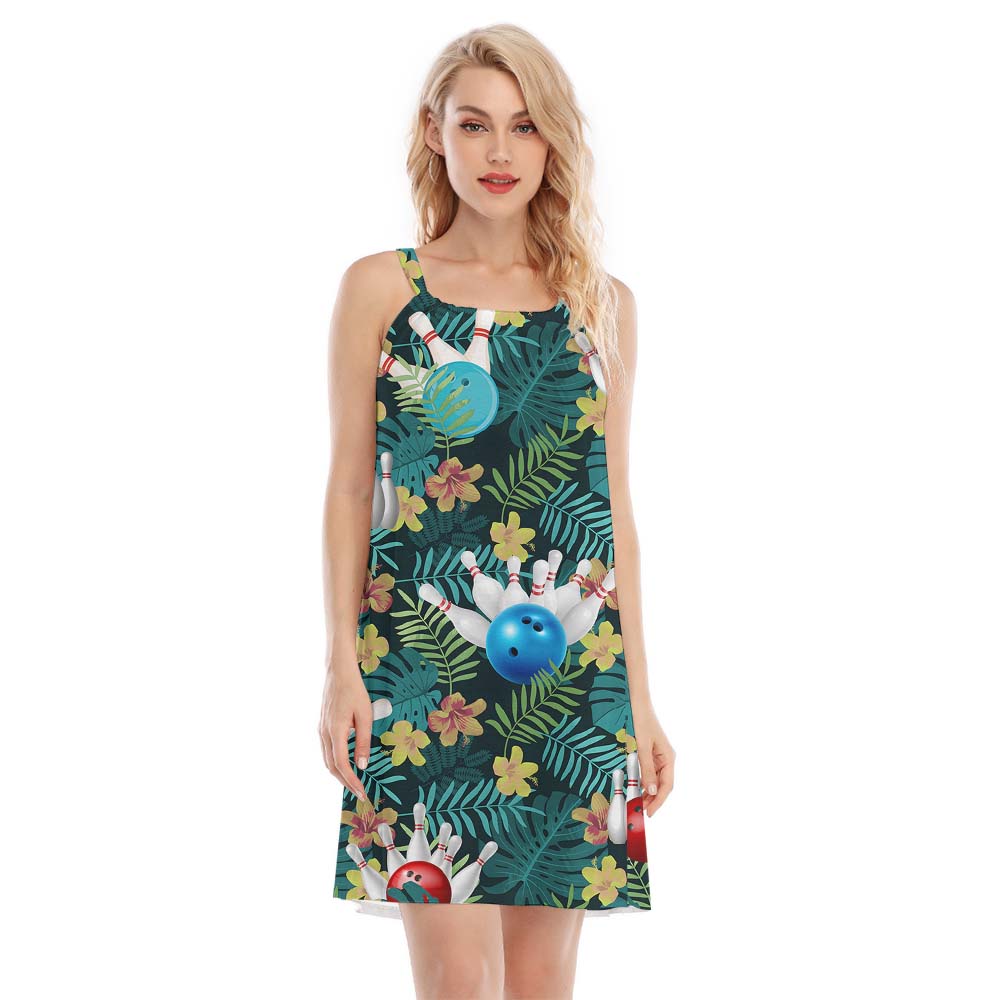 Bowling Tropical Women's Cami Dress - variant image 1
