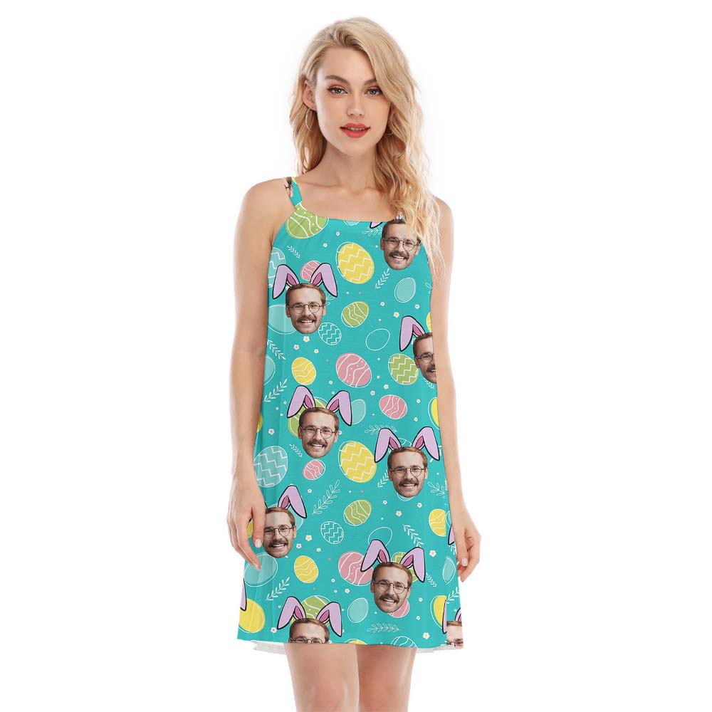 Custom Photo Bunny Women Dress For Easter - variant image 1