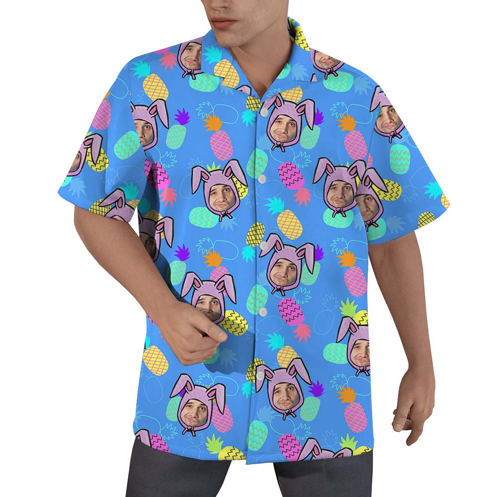 Custom Face Easter Hawaiian Shirt - variant image 1