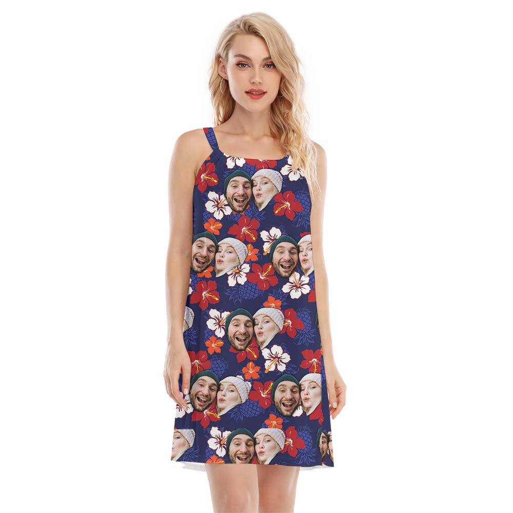 Custom Hawaiian Cami Dress For Couple - variant image 1