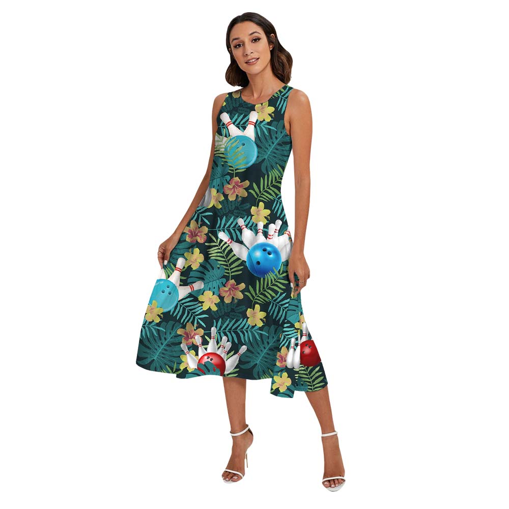 Bowling Tropical Matching Family Hawaiian Outfits