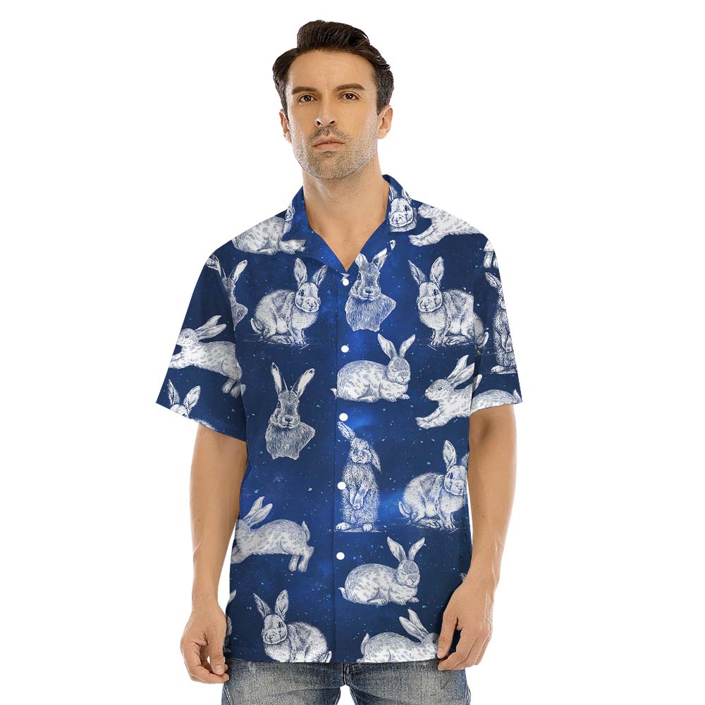 Rabbit Matching Family Hawaiian Shirts For Easter