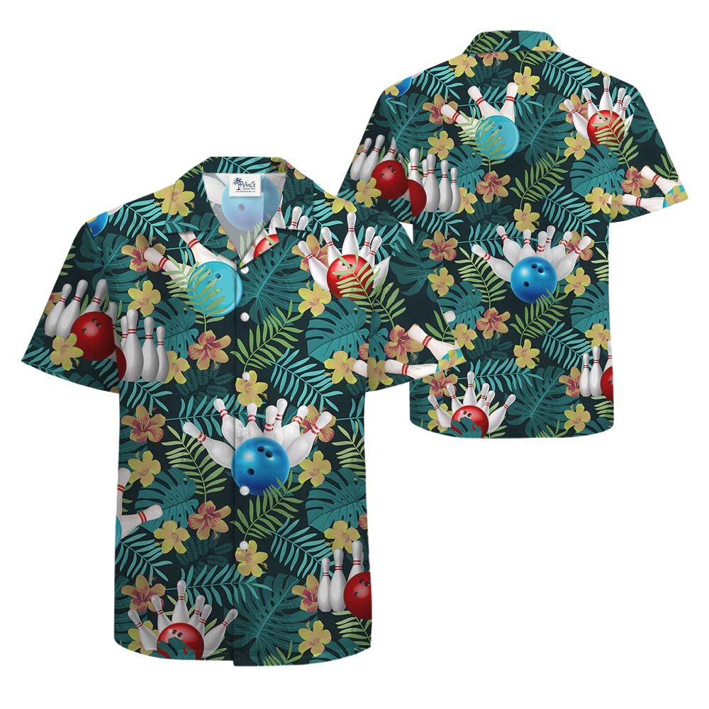Bowling Team Tropical Hawaiian Shirts