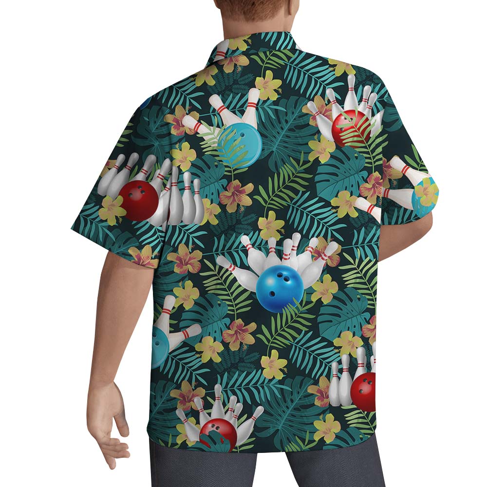 Bowling Team Tropical Hawaiian Shirts
